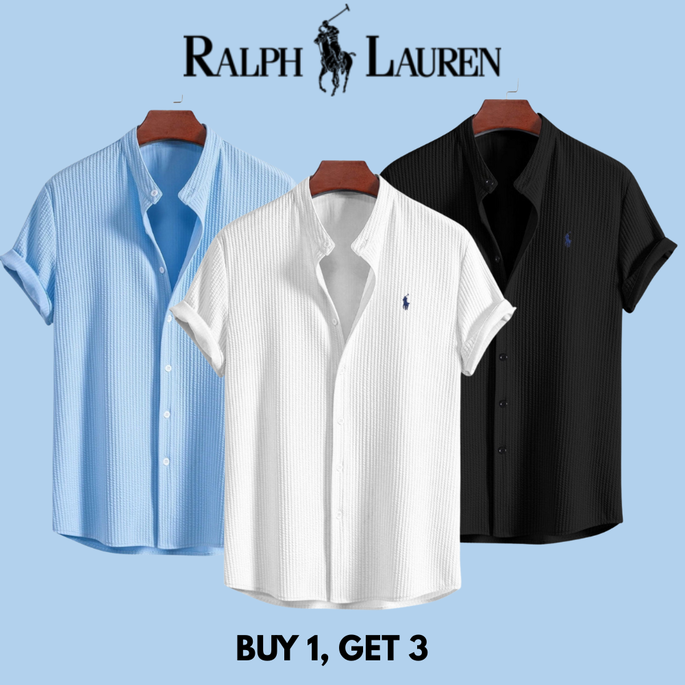 [1 kaufen, 3 erhalten] Luxuriöses Poloshirt mit Kragen